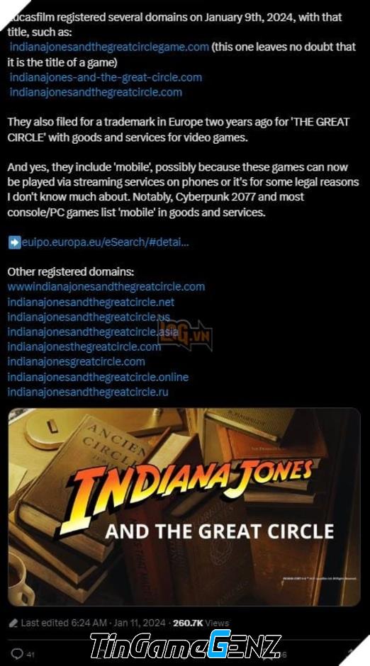 Hé lộ thông tin quan trọng về dự án game Indiana Jones của Bethesda