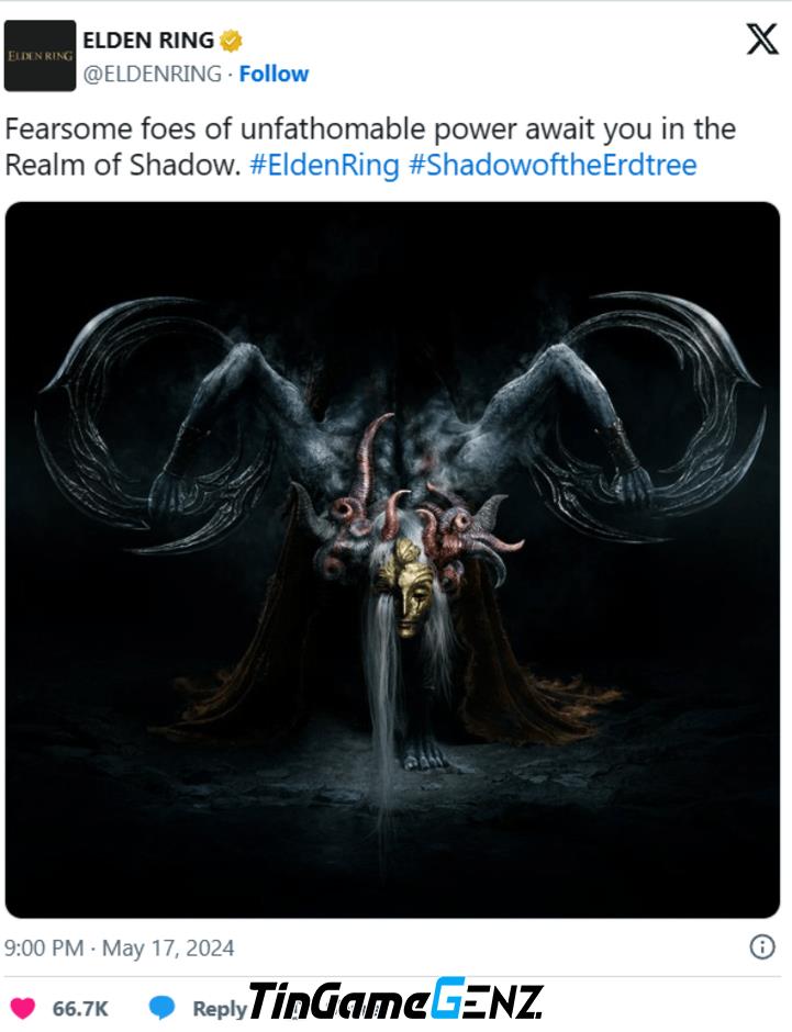 Hình ảnh trùm mới của Shadow of the Erdtree trong game Elden Ring được tiết lộ