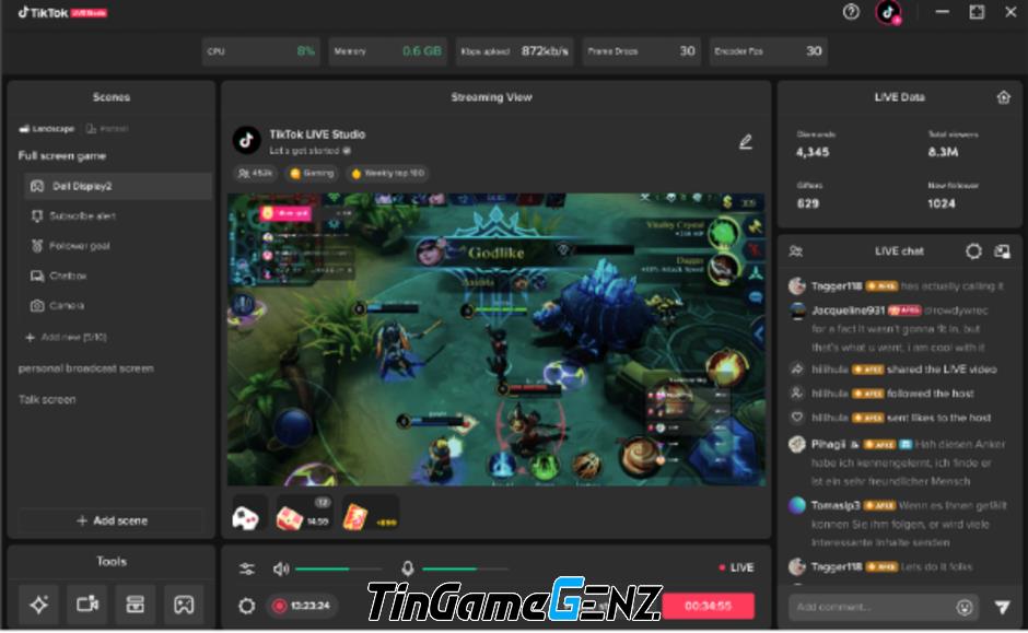 Hướng dẫn livestream game trên TikTok dễ dàng qua máy tính