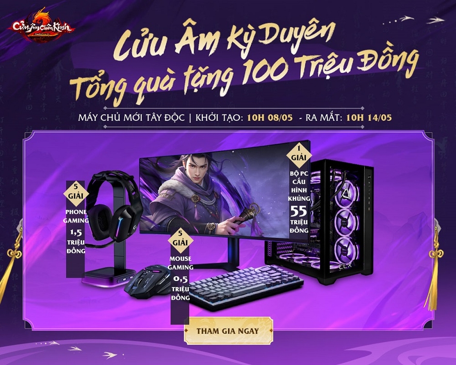 Khai Trương Máy Chủ Mới Tây Độc: Cửu Âm Chân Kinh Tặng Bộ Quà 55 Triệu và Giải Đấu Lên Đến 100 Triệu Đồng Hàng Tháng! Khai Trương Máy Chủ Mới Tây Độc: Cửu Âm Chân Kinh Tặng Bộ Quà 55 Triệu và Giải Đấu Lên Đến 100 Triệu Đồng Hàng Tháng!