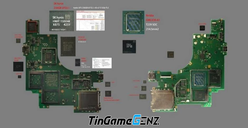 Khám Phá Nintendo Switch 2: Cấu Hình Mạnh Mẽ Với Chip Nvidia Tegra T239 và RAM LPDDR5