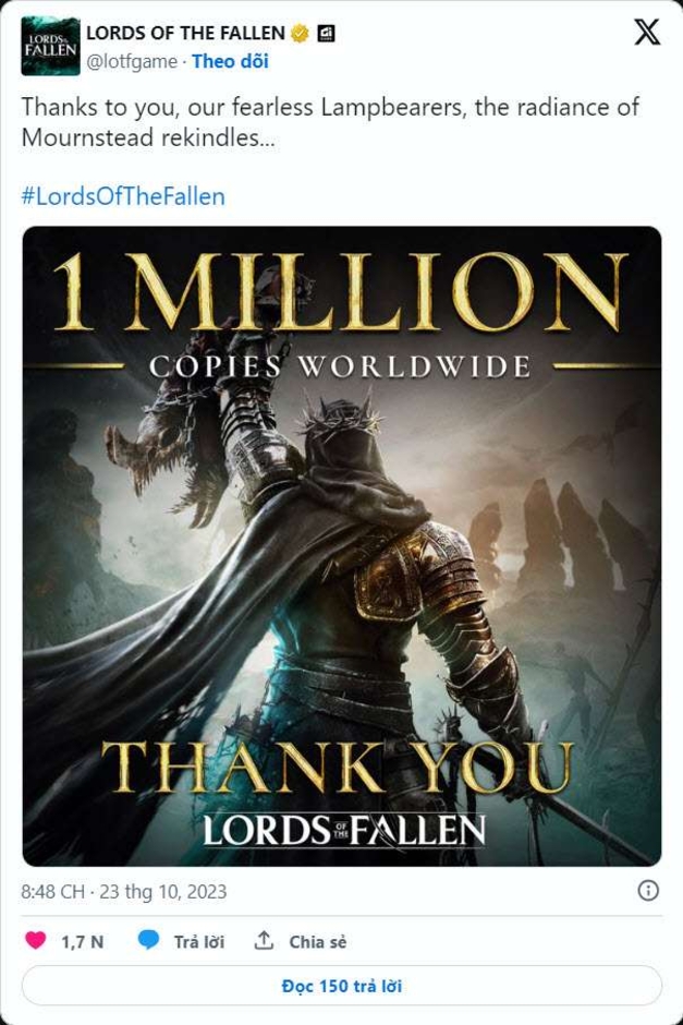 Lords of the Fallen sẽ trở thành tựa game Soulslike đáng chơi nhất năm 2023, đi theo bước Elden Ring.