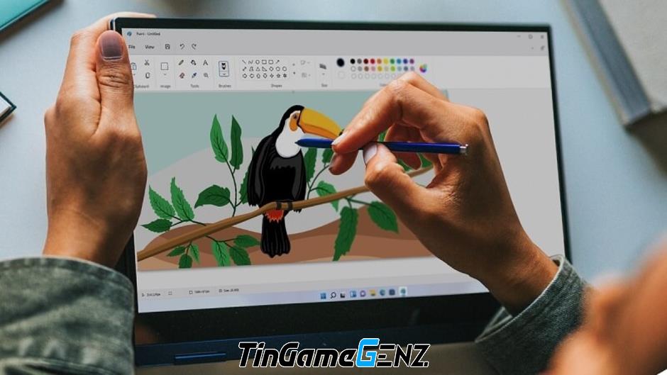 Microsoft Paint có thể xóa nền ảnh