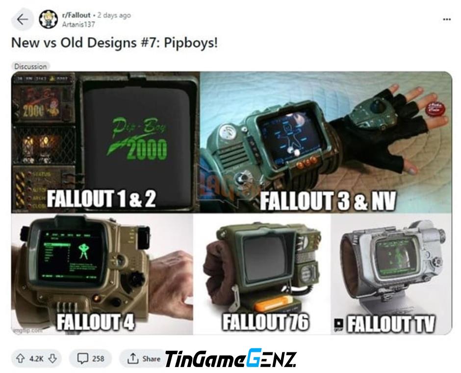 Pipboys qua các phiên bản Fallout: Nhìn lại sự thay đổi