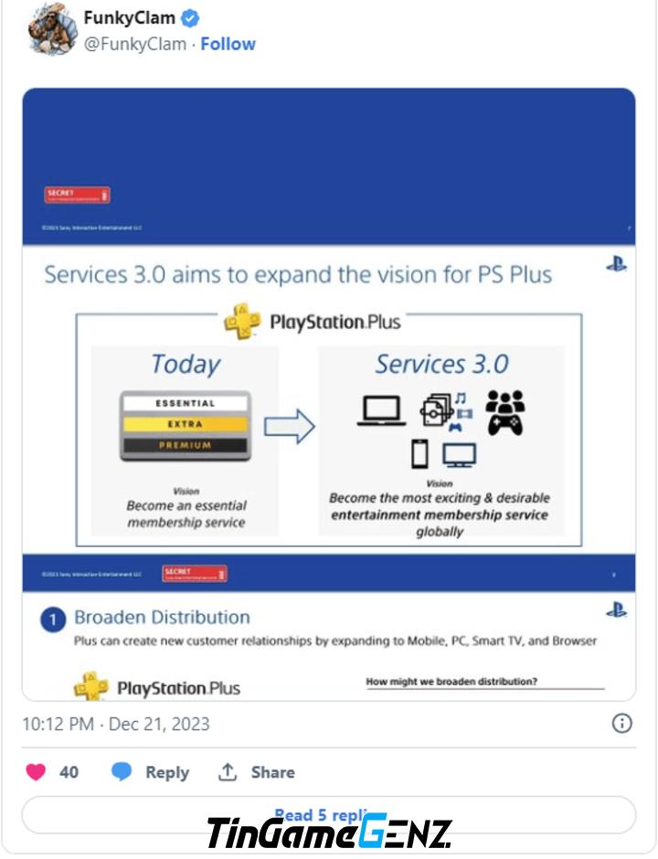 Sony đang lên kế hoạch đưa PS Plus lên nhiều nền tảng