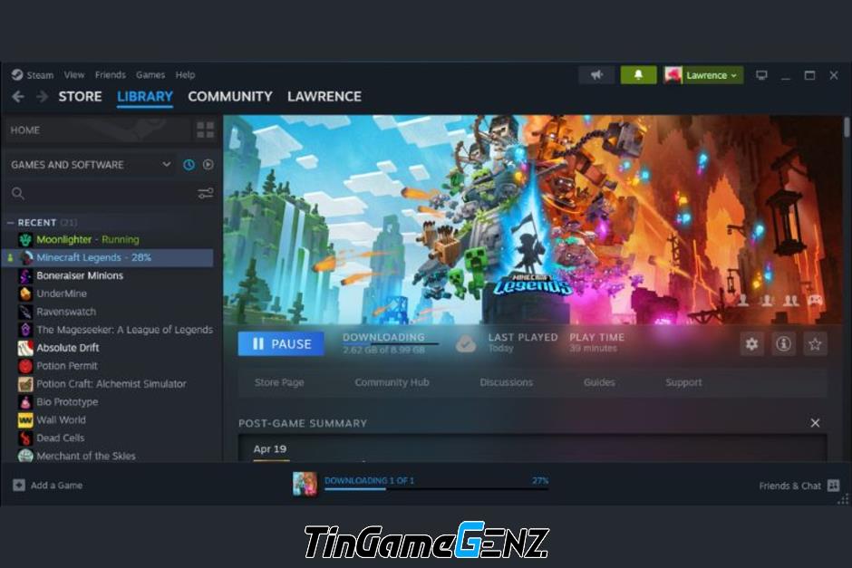 Steam miễn phí cập nhật giúp người dùng chơi game dễ dàng hơn