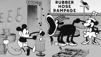 Steambot Willie gặp Cuphead trong trò chơi Rubber Hose Rampage