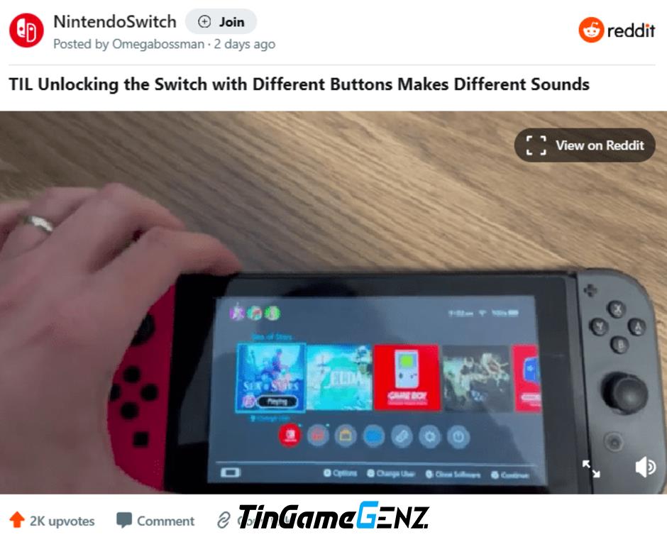 Tiều đề: Phát hiện tính năng ẩn trên Nintendo Switch ít được chú ý