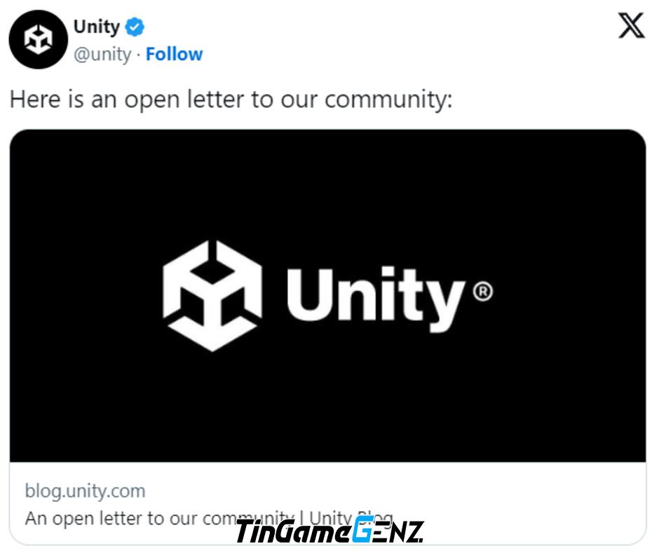 Unity thay đổi cách tính phí sau phản ứng từ cộng đồng game.