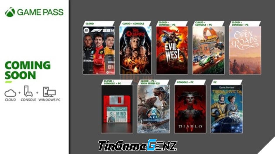 Xbox Game Pass sẽ ra mắt nhiều game mới trong 2 tuần tới